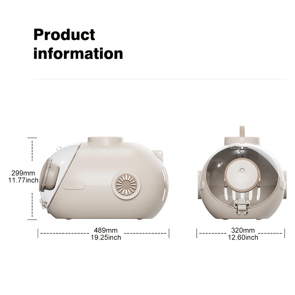 Breathable Cat Backpack Breathable & Ventilated 24L Submarine Cat Backpack Carrier