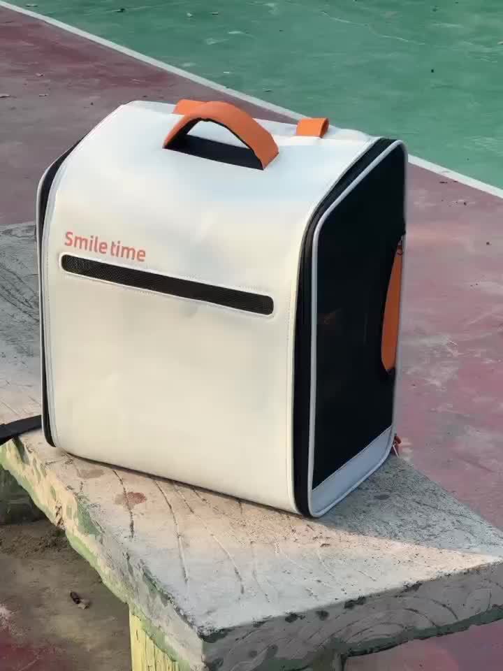 Cat Backpack Carrier for Small Dogs & Medium Cats - 18 lbs Capacity Foldable Travel Backpack with Ventilation Mesh