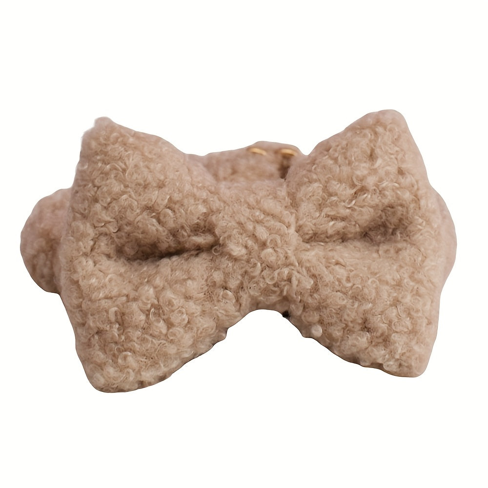 1pc Personalized Pet Collar with Adjustable Bow - Custom Name\u002FID Tag