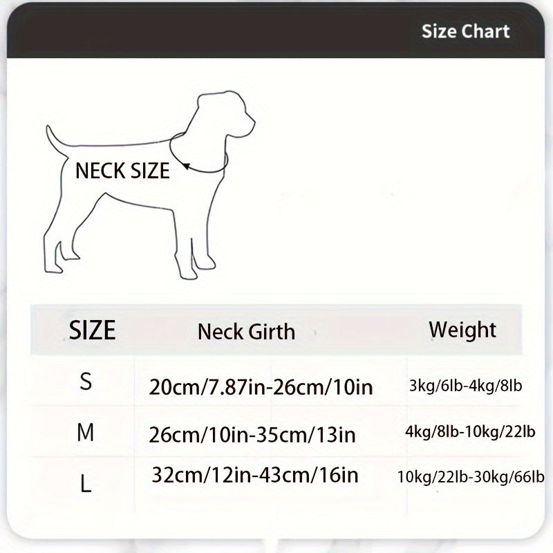 Waterproof Dog Collar with Adjustable Traction Rope & Metal Clasps - Durable Polyester, Transparent Buckle