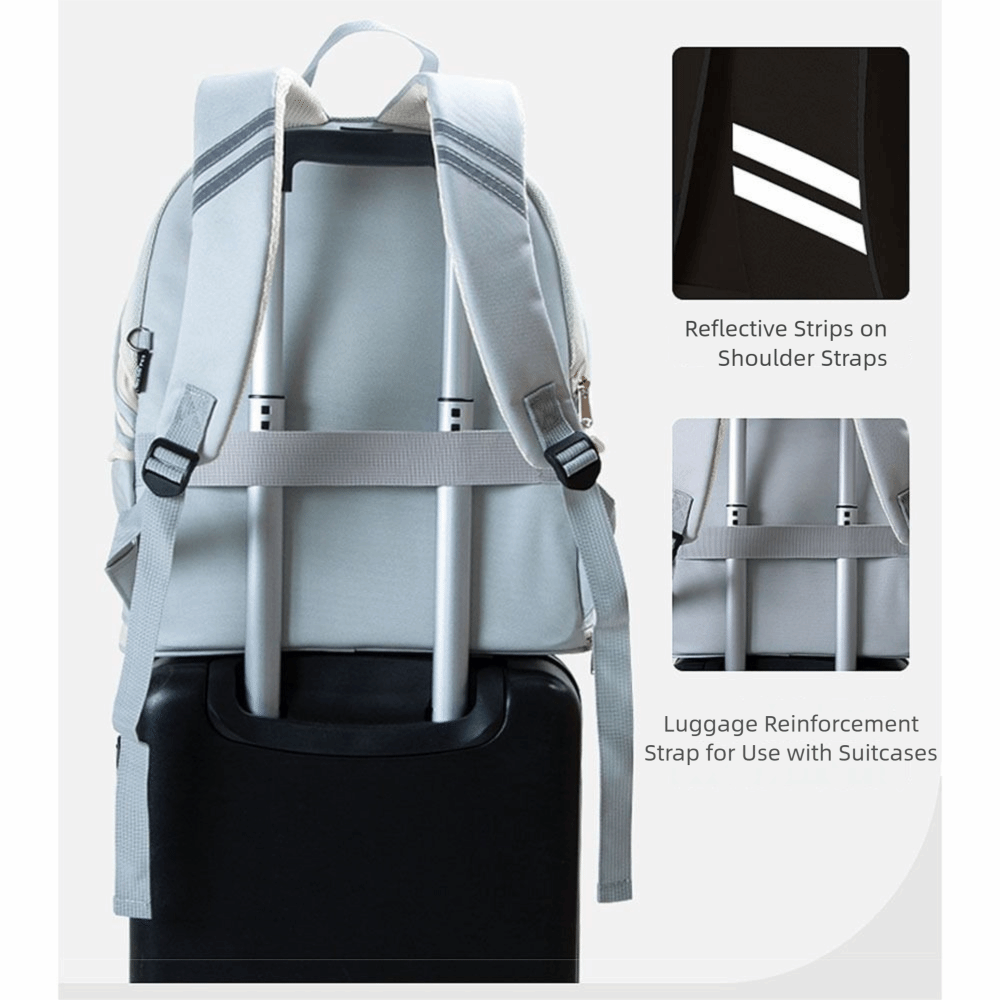 Escape Proof Breathable Cat Backpack - Foldable Large Capacity Pet Bed with Luminous Strip