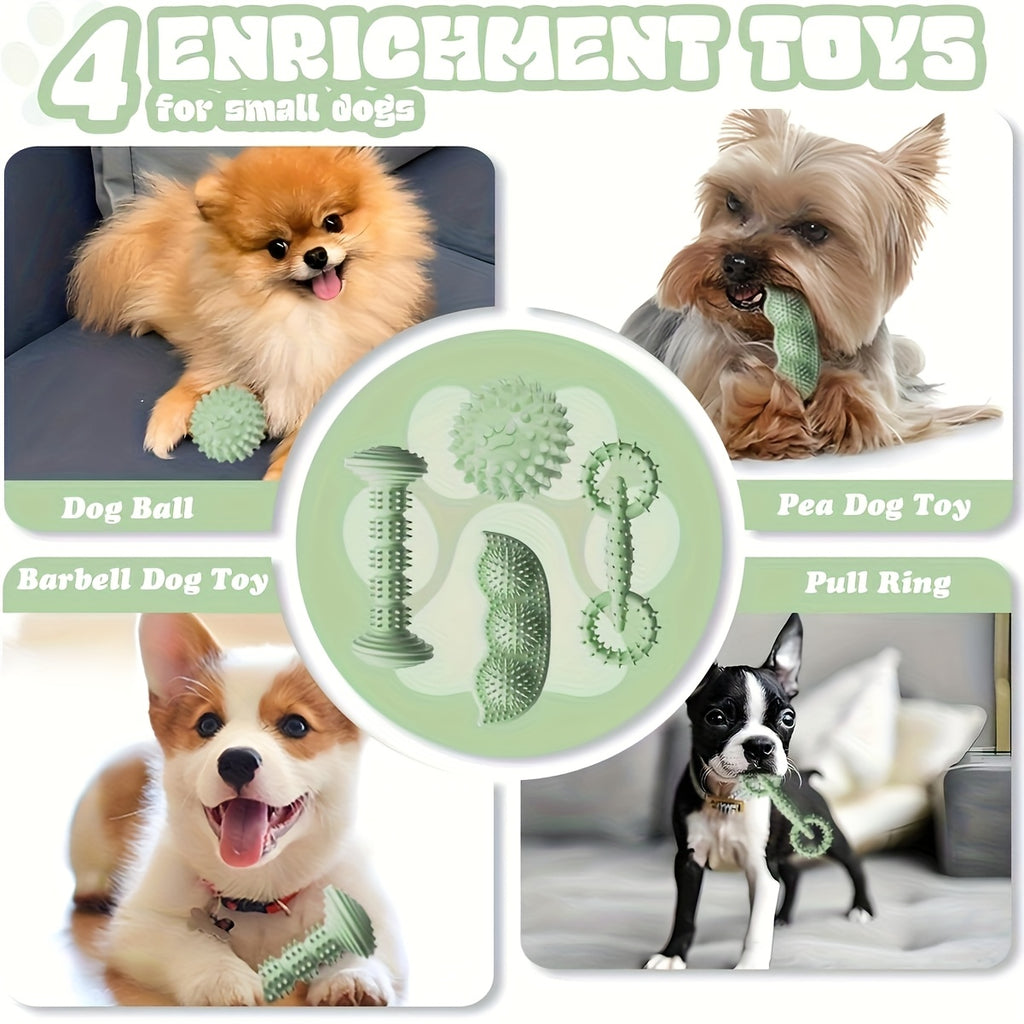 6pcs Silicone Chew Toys 6pcs Durable Silicone Chew Toys for Small Dogs | Safe