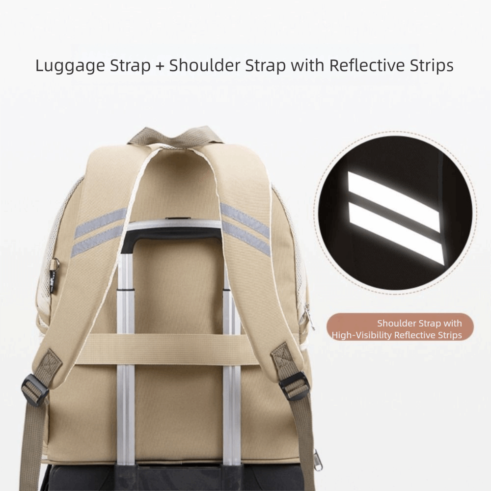 Escape Proof Breathable Cat Backpack - Foldable Large Capacity Pet Bed with Luminous Strip