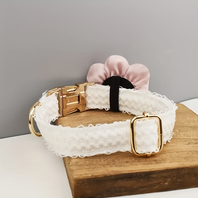 1pc Personalized Dog Collar with Quick-Release Buckle, Customizable Pet Name & Address Cat ID Tag