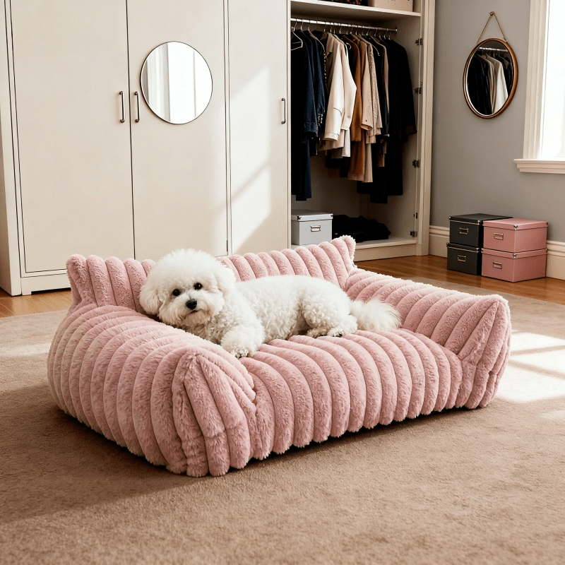 Easy to Store and Maintain! 1 Lightweight Detachable Pet Sofa | Perfect for Lazy Pet Owners in Living Rooms and Balconies