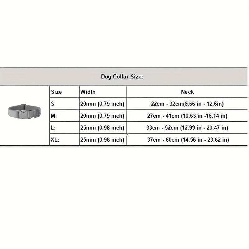 1pc Personalized Dog Collar with Quick-Release Buckle, Customizable Pet Name & Address Cat ID Tag