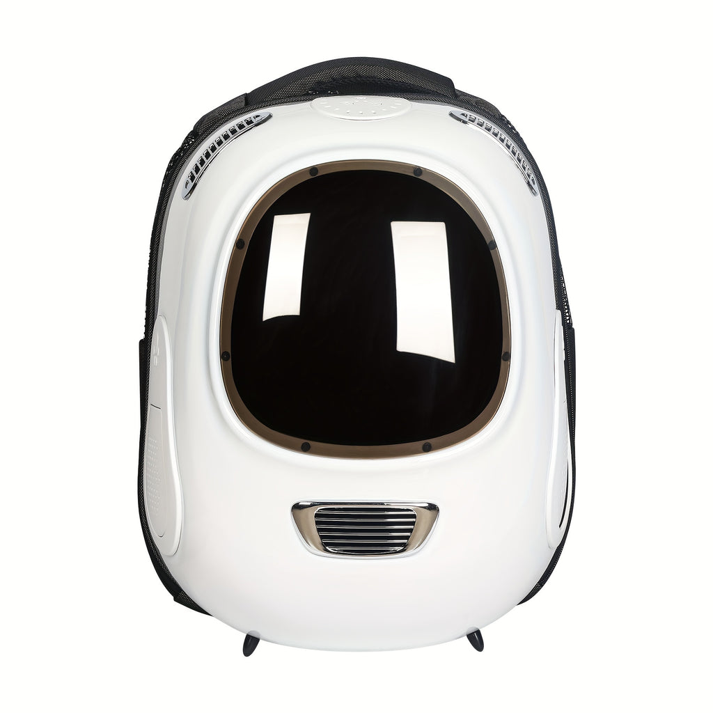 White Pet Backpack For Large Felines And Dogs Up To 20-25 Lbs Expandable Pet Carrier Backpack Dog Backpacks