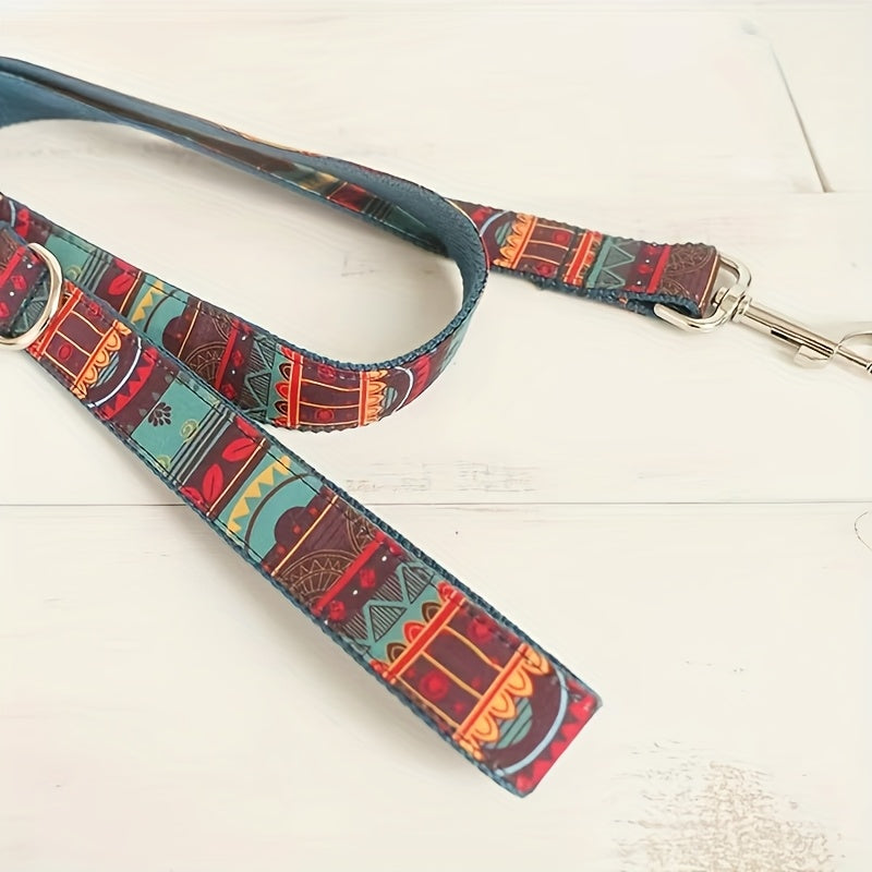 Customizable Dog Collar with Personalized ID Tag - Durable Polyester, Anti-Lost, Engraved Pet Name & Number