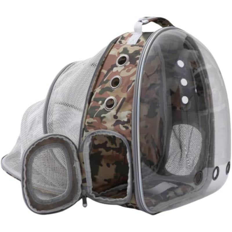 Expandable & Foldable Cat Backpack Carrier - Breathable Bubble Design with Ventilation Mesh