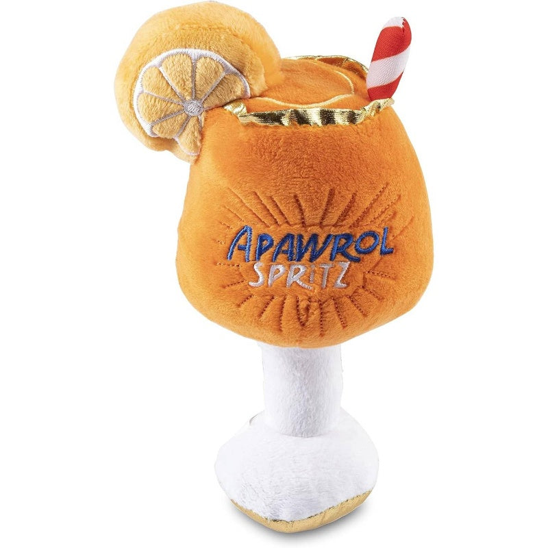 Apawrol Spritz Plush Squeaker - Lemon-Lime Soda -Shaped Interactive Stuffed Animal with Squeaker