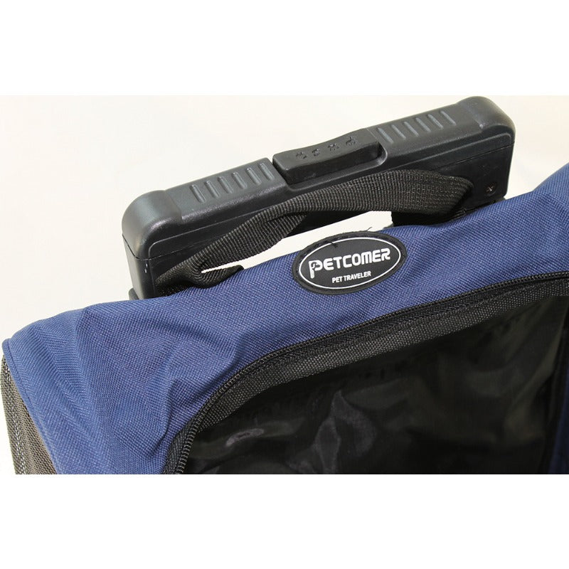 Pet Carrier Backpack with Wheels - Airline Rolling Luggage Carrier, Heavy-Duty Oxford Fabric