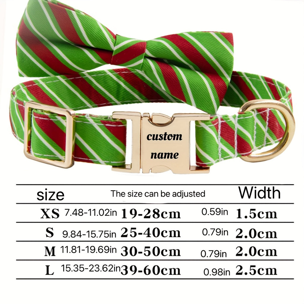 New Dog Collar for Christmas Gifts, Engraved Neck Collar to Prevent Loss, Pet Neckband.