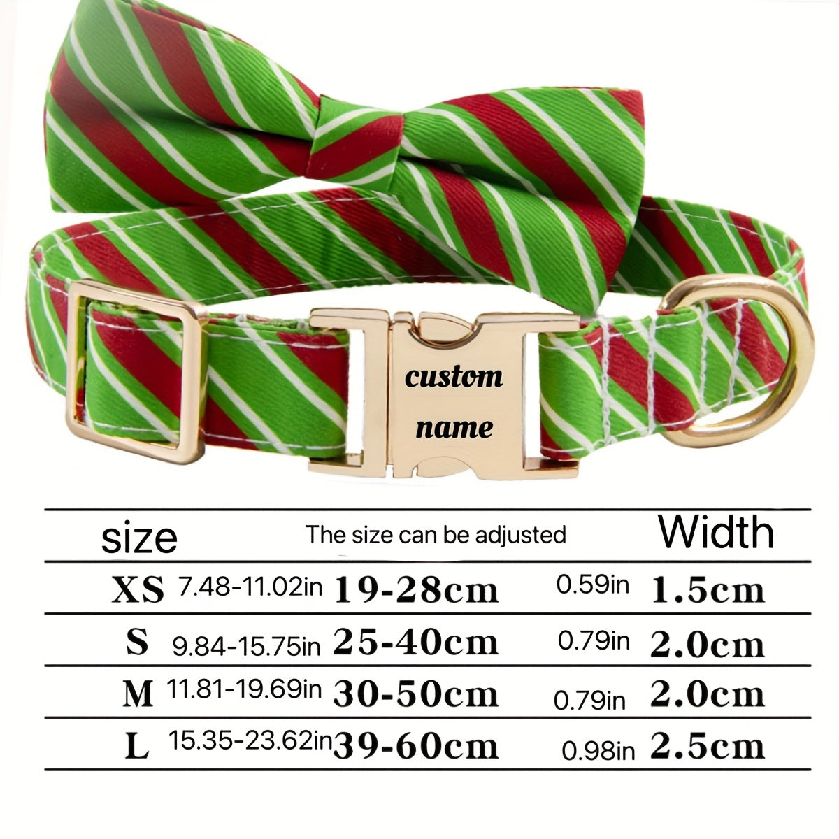New Dog Collar for Christmas Gifts, Engraved Neck Collar to Prevent Loss, Pet Neckband.