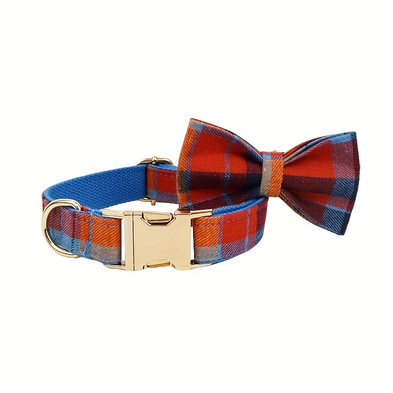 Customized Dog Collars High-end Personalized Customized Dog Collars | Red And Blue Stitching