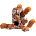 Interactive Plush Toy for Dogs That Resembles a Squirrel, Designed for Hide And Seek Games, Without Battery