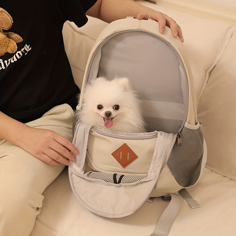 Portable And Breathable Cat Carrier, Lightweight Pet Shoulder Bag Cat Backpack