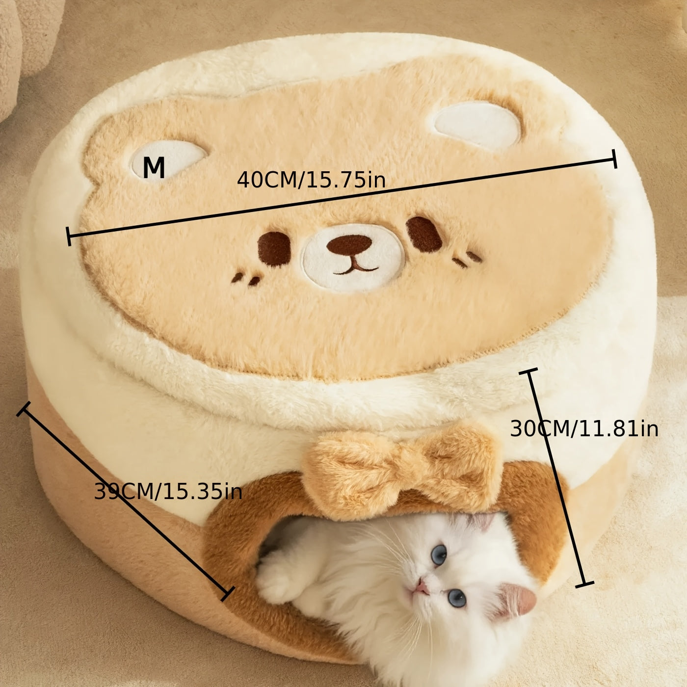 All-Season Enclosed Cat Bed, Warm Winter Sleeping Bag, Cat House, Cat Tent