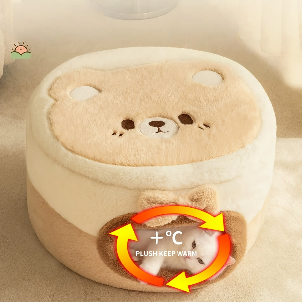 All-Season Enclosed Cat Bed, Warm Winter Sleeping Bag, Cat House, Cat Tent