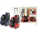 Pet Carrier Backpack with Wheels - Airline Rolling Luggage Carrier, Heavy-Duty Oxford Fabric