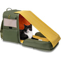 TSA Airline Approved Expandable Pet Backpack Carrier for Cats & Small Dogs up to 15lbs - 16\