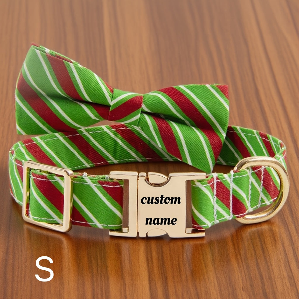 New Dog Collar for Christmas Gifts, Engraved Neck Collar to Prevent Loss, Pet Neckband.