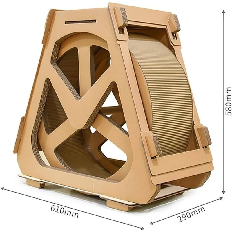 Indoor Cat Exercise Wheel - Silent Spinning Wheel with Non-Slip Base, Durable Polypropylene Construction