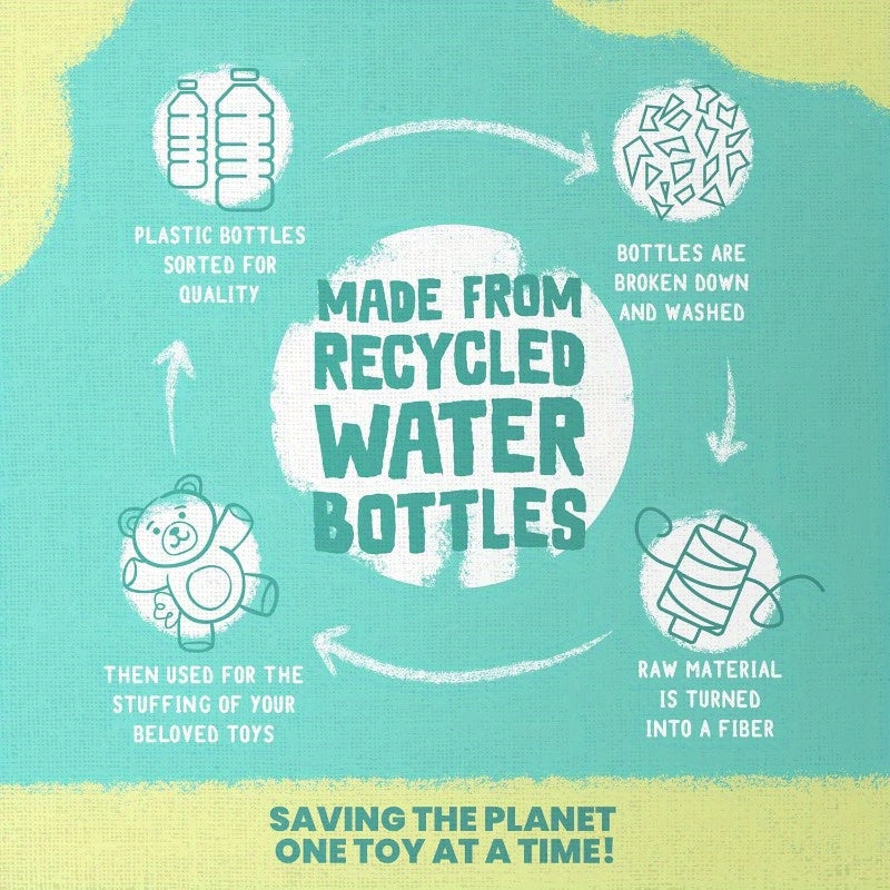 Rosie The Robot Plush Dog Toy with Repair Patch - Durable Gingham Linen Bungee Arms & Legs