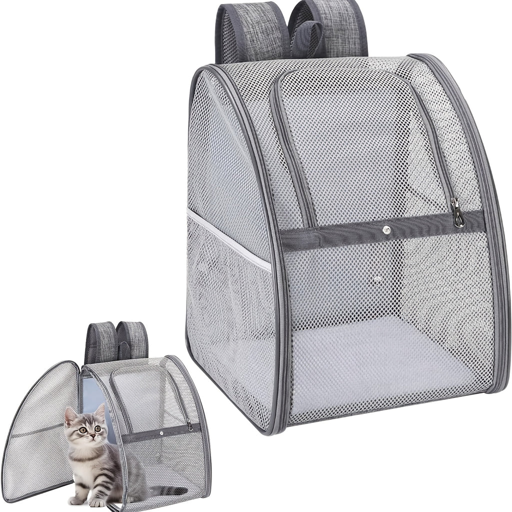 Air Travel Approved Breathable Cat & Small Dog Backpack Carrier