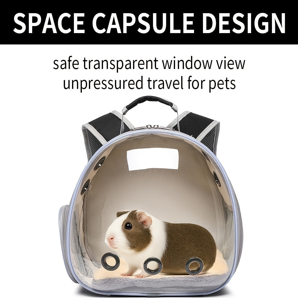 Backpack Carrier for Rabbits, Guinea, Hamsters, Kittens, Bearded Dragons & Lizards