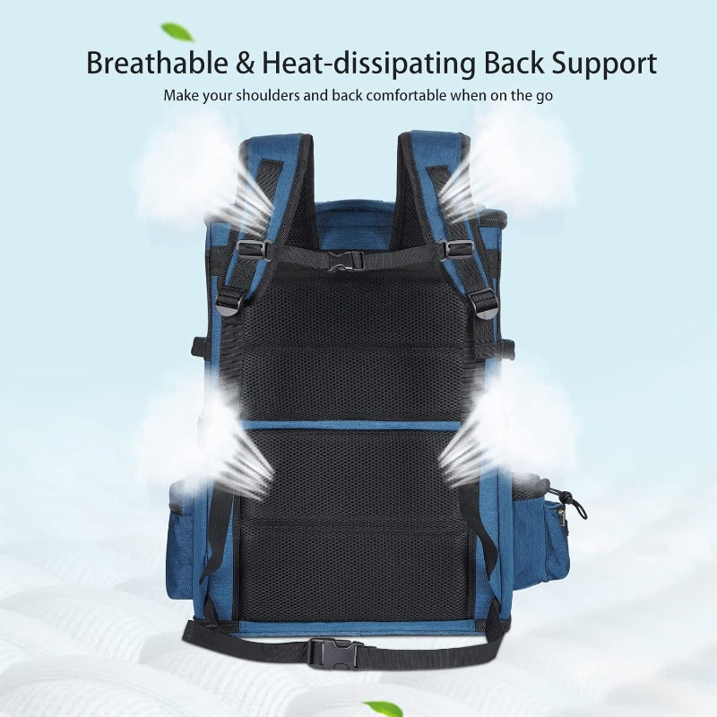 Double Compartment Pet Carrier Backpack for 2 Small Cats\u002FDog or 1 Medium Pet