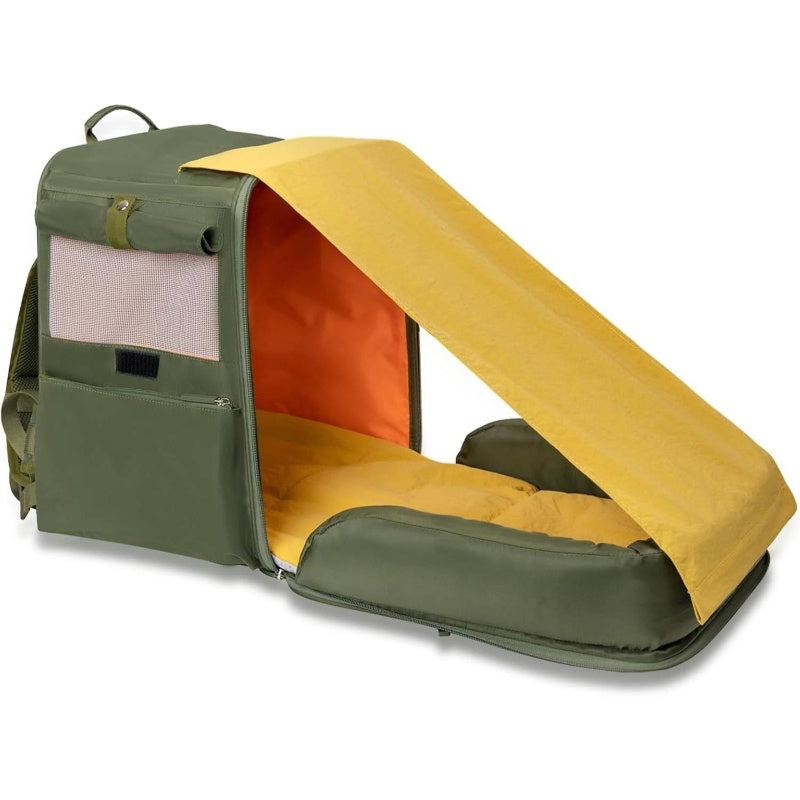 TSA Airline Approved Expandable Pet Backpack Carrier for Cats & Small Dogs up to 15lbs - 16\