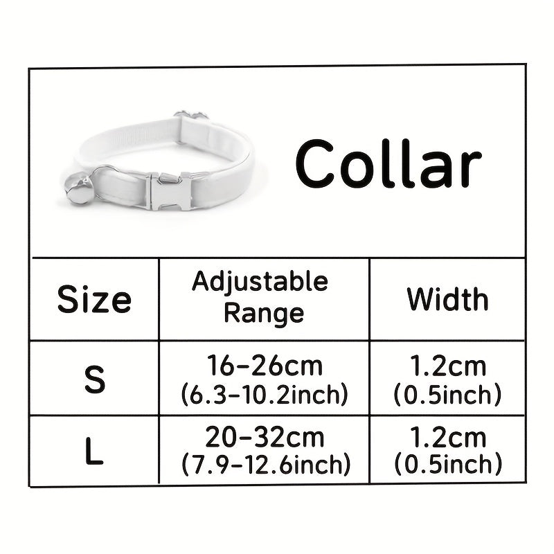 1pc Personalized Pet Collar with Adjustable Bow - Custom Name\u002FID Tag