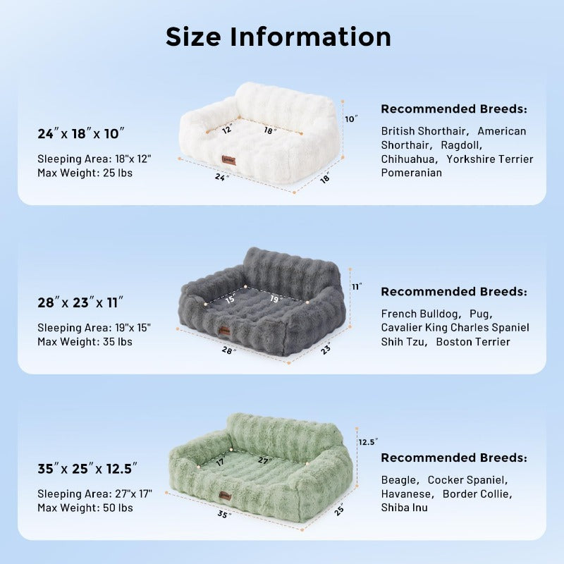 Orthopedic Cat & Small Dog Sofa Bed
